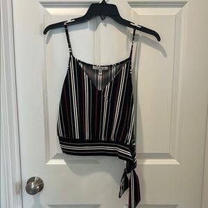 Striped Black and White Women's Top